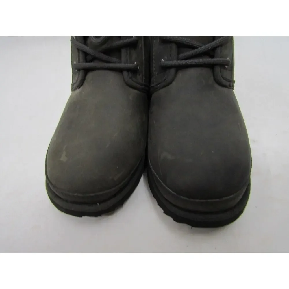 UGG Neumel II Girls Youth Size 2 Charcoal Gray Lace Up Boots